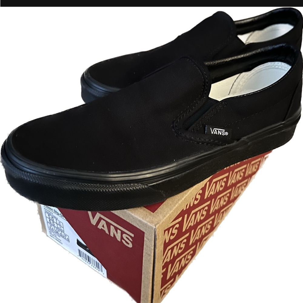 Vans Men's Black Slip-On Shoes